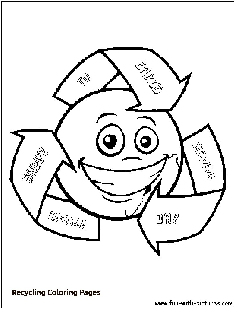 800x1050 Paper Recycling Bin Coloring Page Free Printable Pages Fine
