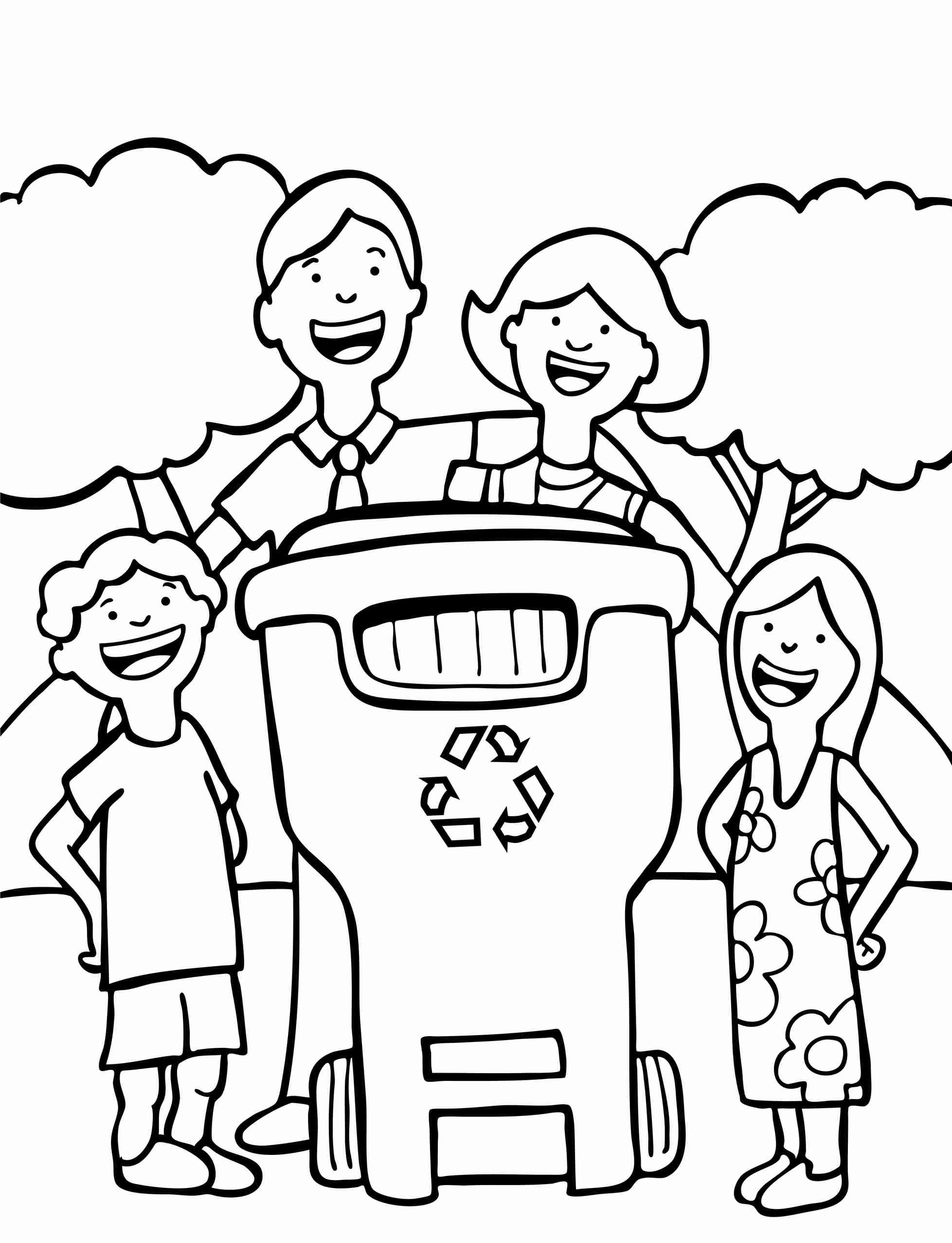 1957x2554 Glass Recycling Bin Coloring Page Free Printable Pages In Recycle