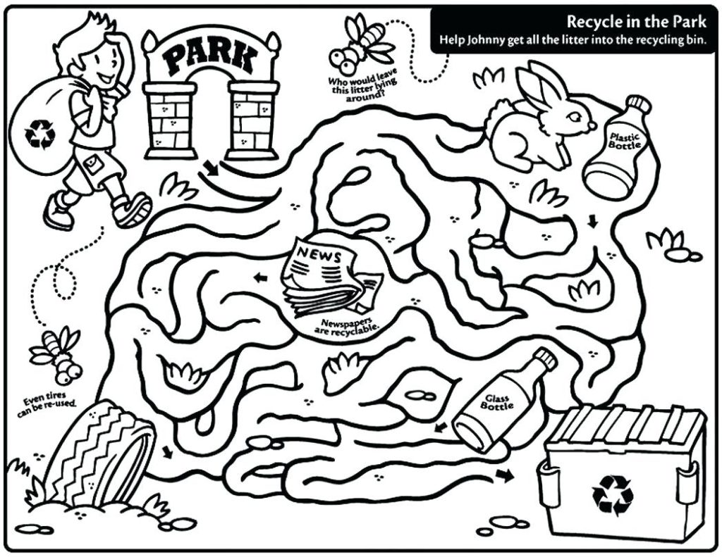 1024x791 Nature Seasons Glass Recycling Bin Coloring Pages For Inside