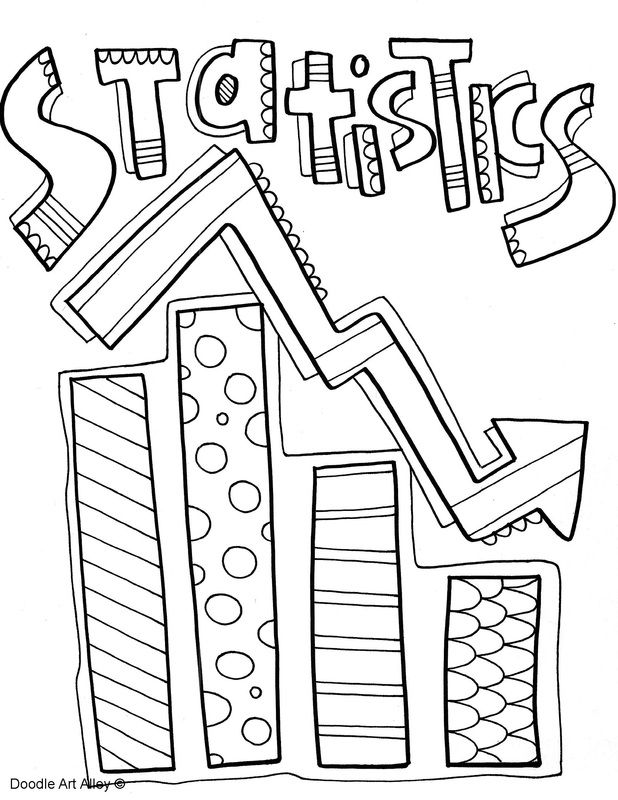 618x800 Statistics Binder Coloring Page