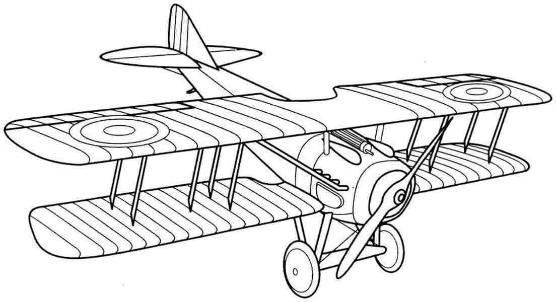 1104x600 Biplane Coloring Page Printable Biplanes