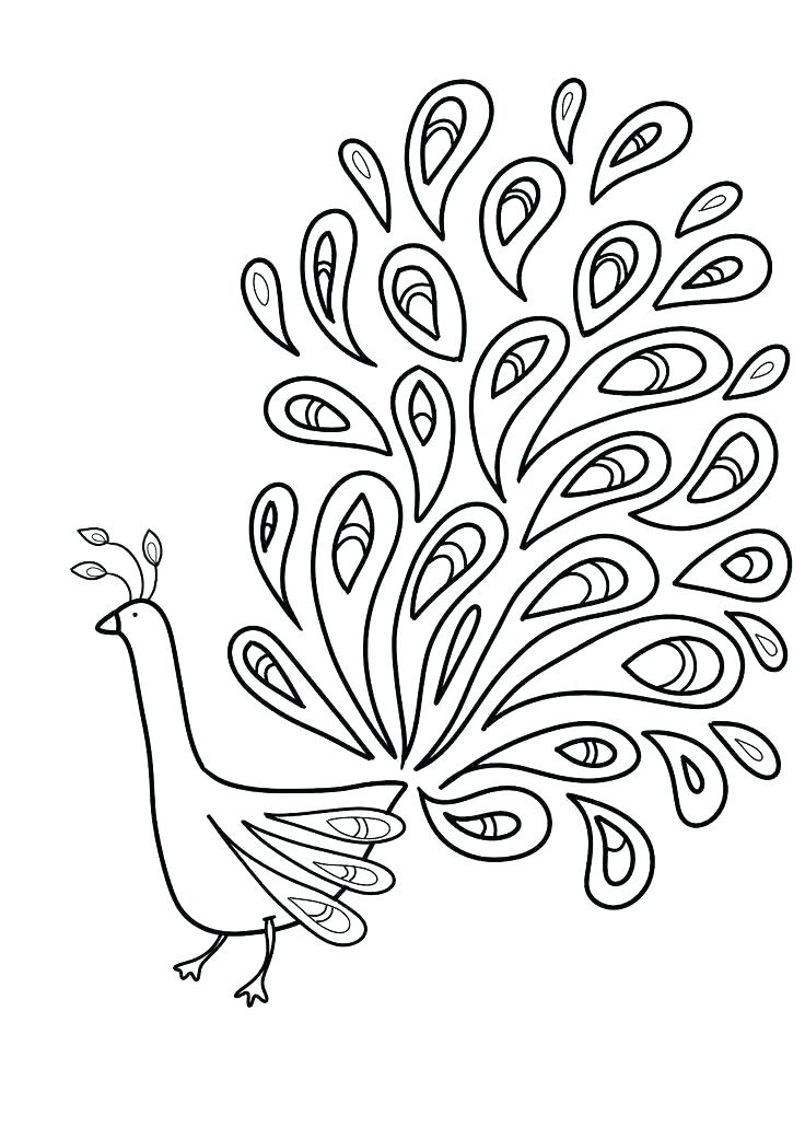736x1041 Feather Coloring Page