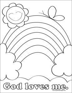 231x298 God Loves Me Coloring Pages Printable, Preschool Valentine Crafts