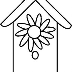 234x234 Birdhouse Coloring Pages Printable