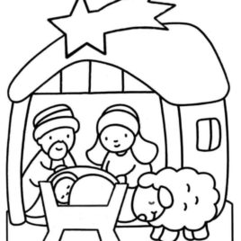 268x268 Jesus Birth Coloring Page Az Coloring Pages Coloring Pages