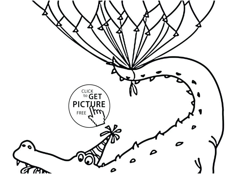 827x609 Coloring Pages Balloons