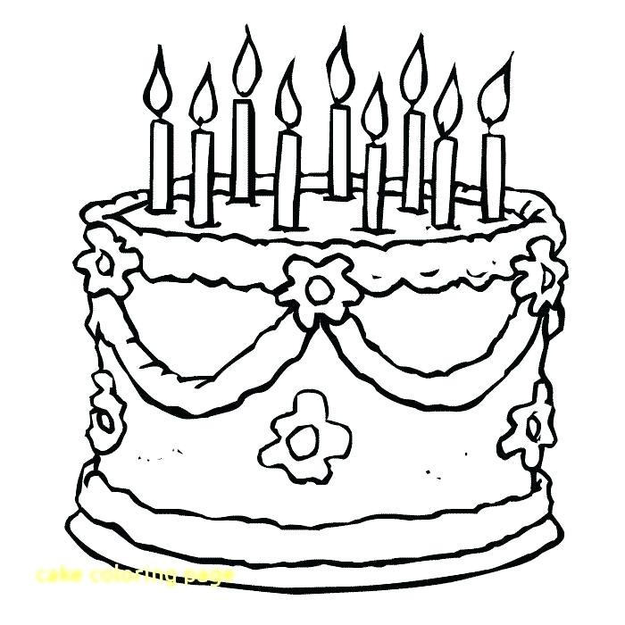 700x700 Coloring Page Birthday Cake Birthday Cake Coloring Pages Printable