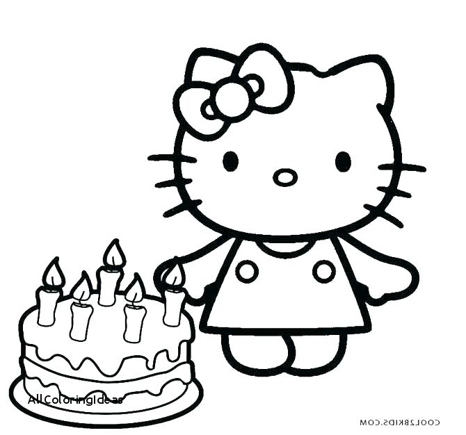 670x626 Cake Coloring Page Birthday Cake Coloring Pages Preschool