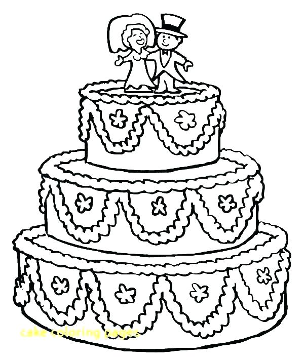 600x713 Birthday Cake Coloring Page Coloring Pages Birthday Happy Birthday