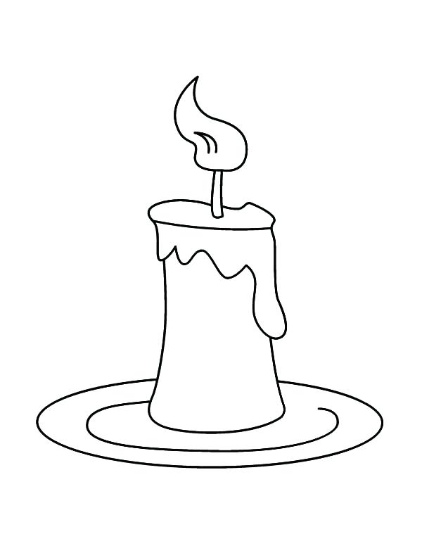 600x776 Shrewd Candle Coloring Page Birthday Candles Free Printable Pages