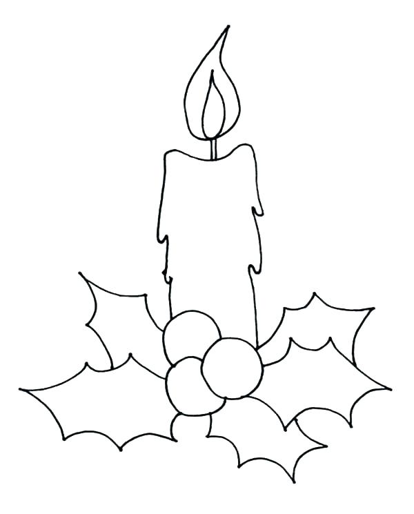600x745 Birthday Candle Coloring Page Coloring Candle Coloring Page How