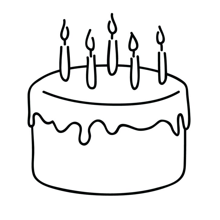 728x728 Birthday Candle Coloring Page Coloring Pages Cake Page
