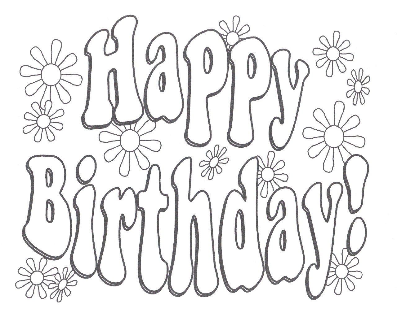 1280x1024 Fresh Happy Birthday Card Coloring Pages Design Free Coloring Pages