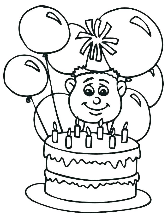 700x894 Happy Birthday Card Coloring Pages Free Printable Happy Birthday