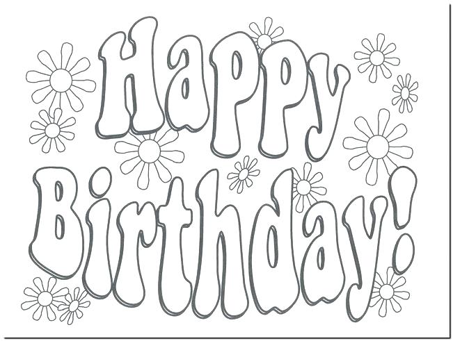 651x491 Birthday Card Coloring Pages Free Printable Happy Birthday Cards