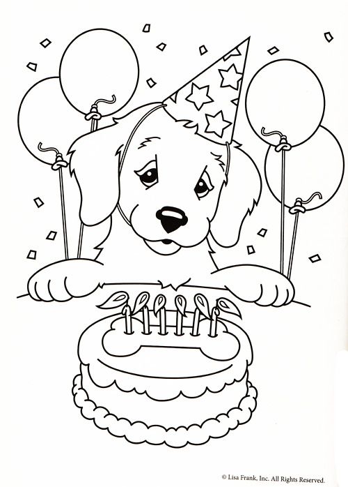 500x698 Coloring Pages For Birthdays Best Birthday Coloring Pages Ideas