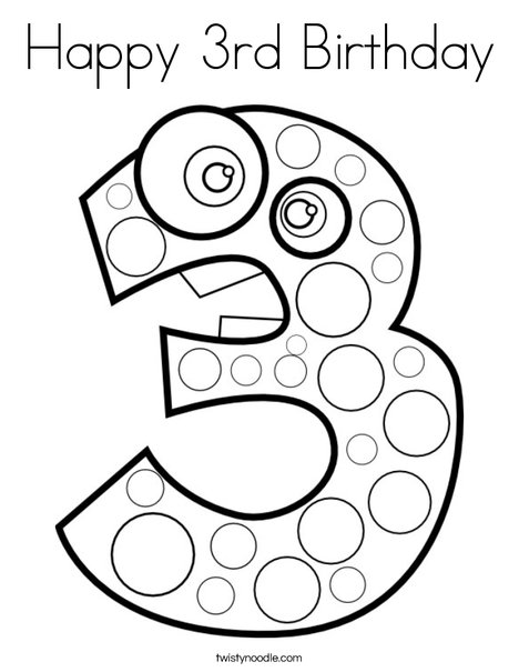 468x605 Happy Birthday Coloring Page