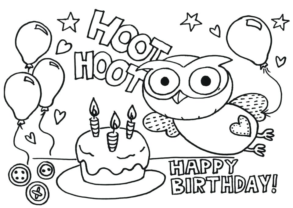 960x682 Happy Birthday Coloring Pictures Happy Birthday Coloring Pages