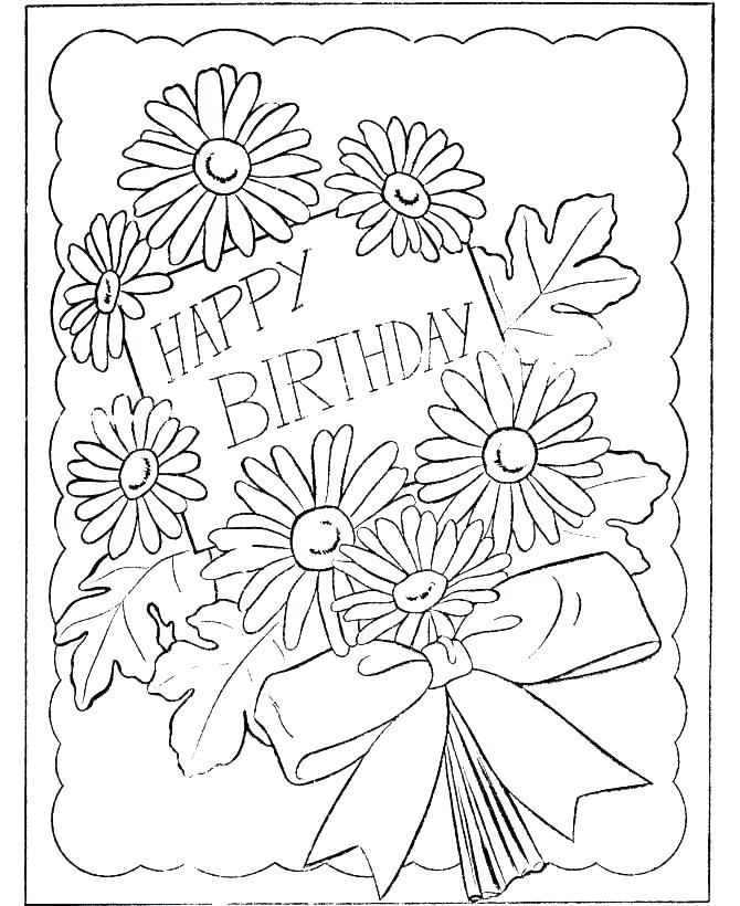 670x820 Birthday Wishes Coloring Pages Vanda