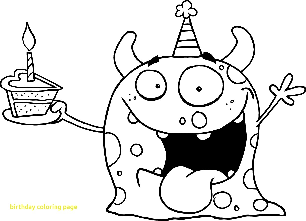 1235x894 Cool Happy Birthday Printables Coloring Pages With Balloons