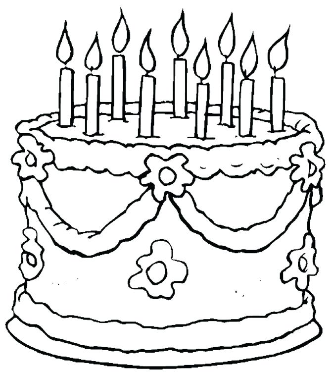 675x751 Birthday Coloring Page