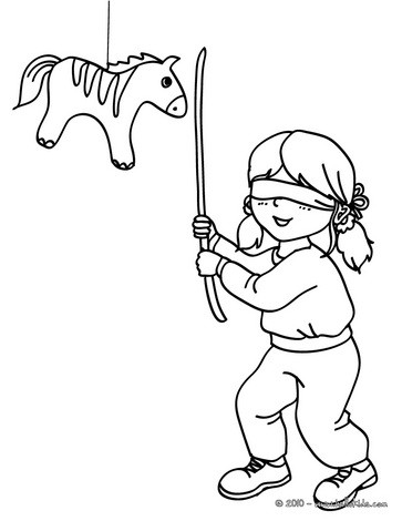 363x470 Birthday Pinata Coloring Pages