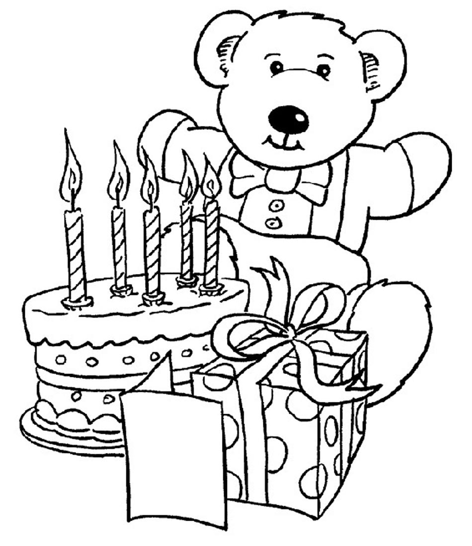 950x1098 Happy Birthday Coloring Pages