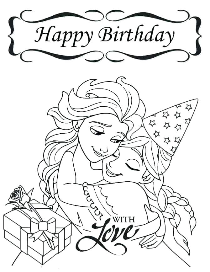 670x867 Birthday Cake Coloring Pictures Printable Coloring Free Printable