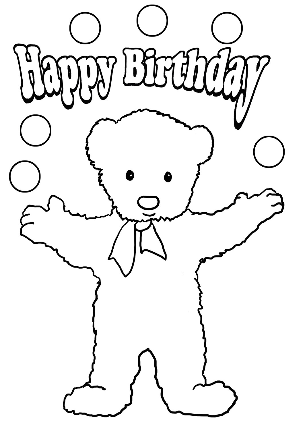1063x1535 Birthday Coloring Pages