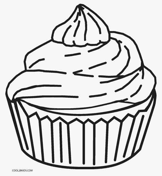 564x612 Free Printable Cupcake Coloring Pages For Kids