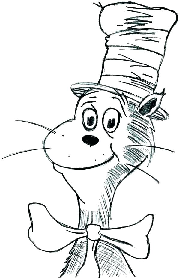 600x930 Birthday Hat Coloring Page Cat In Hat Coloring Pages Cat