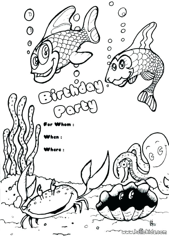 643x900 Coloring Pages For Birthdays Party Coloring Pages Birthday Party