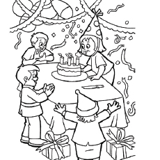 230x230 Happy Birthday Coloring Pages