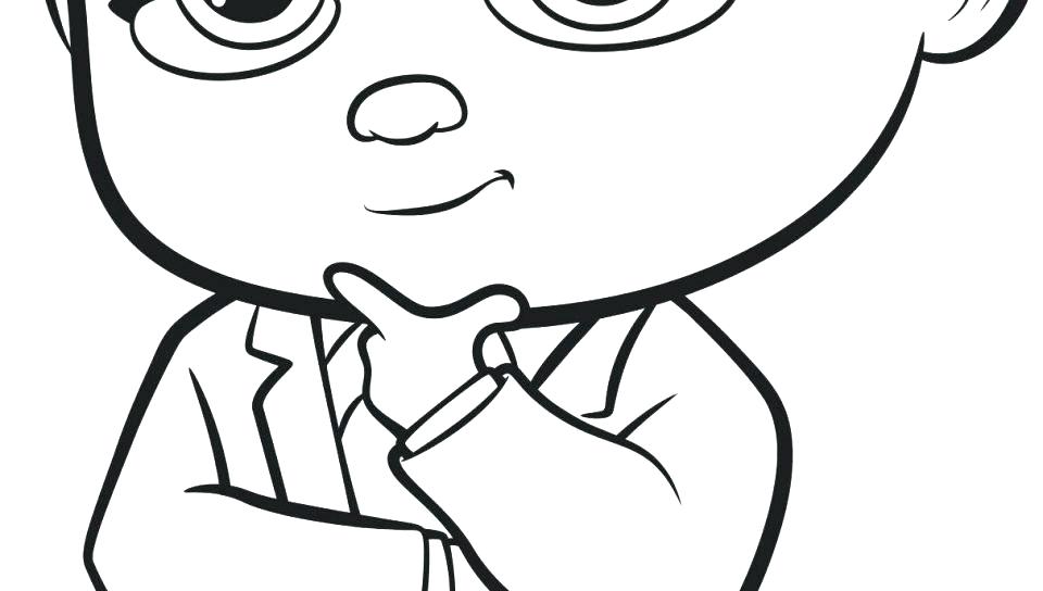 960x544 Baby Coloring Page