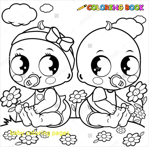 600x590 Baby Girl Coloring Pages