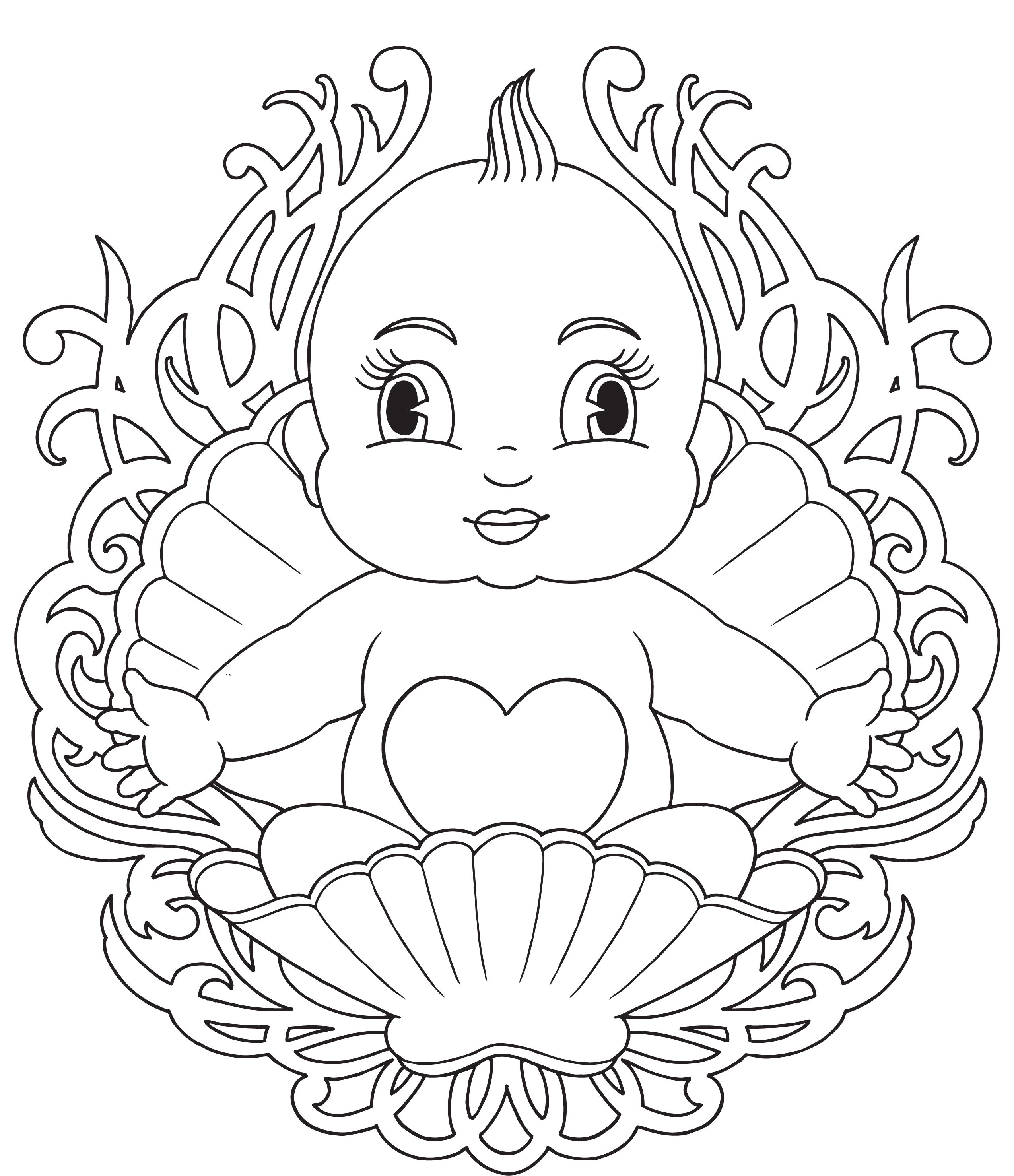 2550x2958 Coloring Pages Of Babies For Baby Coloring Page