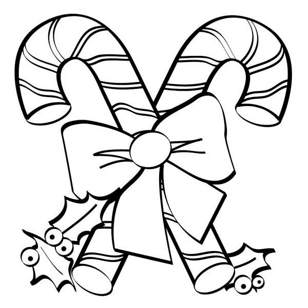 600x600 Juicy Candy Canes On Christmas Coloring Page Color Luna