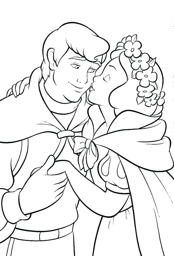 564x830 Snow White Coloring Pages Online