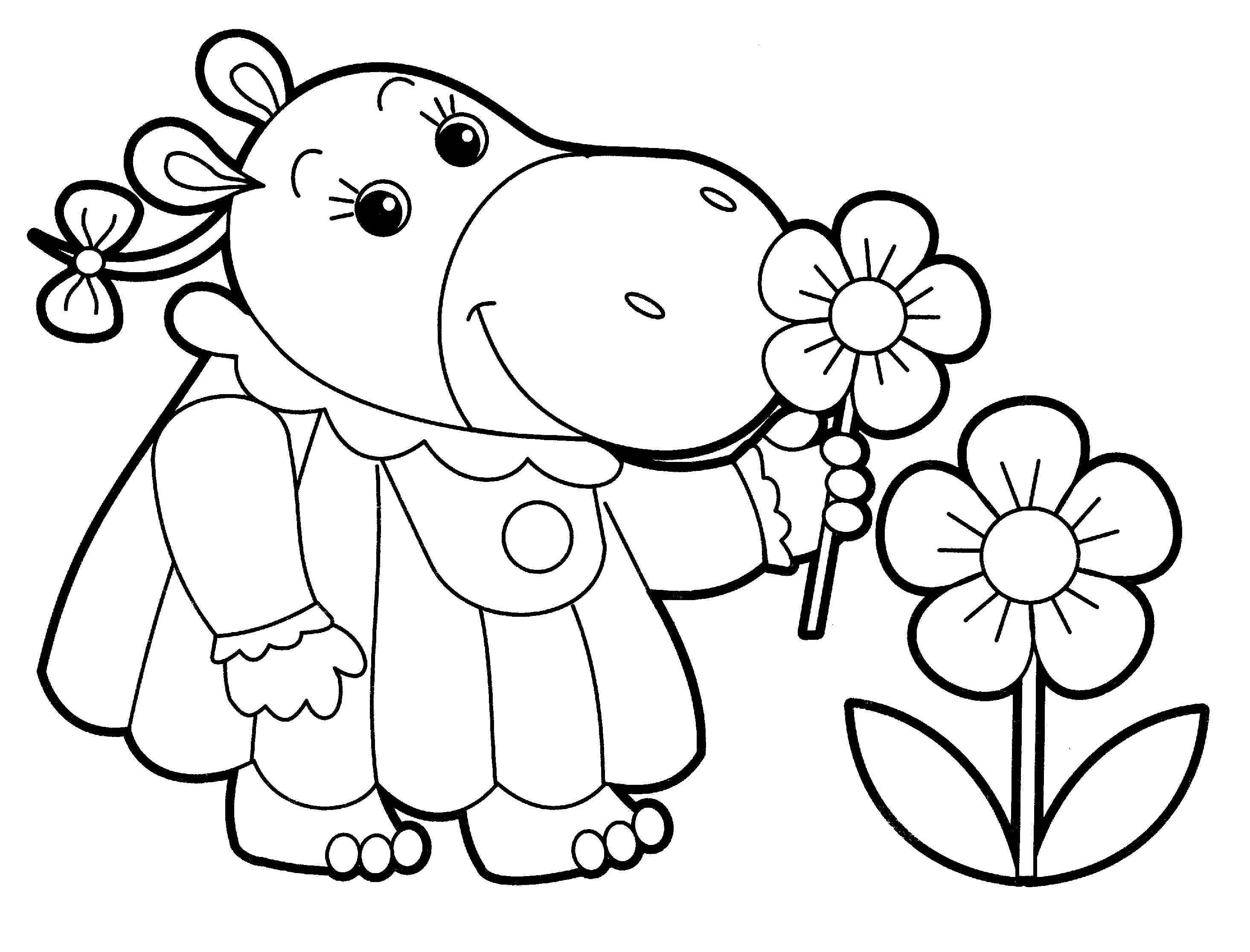 2930x2232 Awesome Flower Animal Coloring Pages Collection Printable
