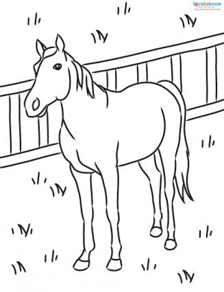 327x425 Horse Coloring Pages To Print