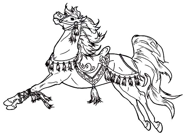 600x438 Charming Carousel Horse Coloring Pages Best Place To Color