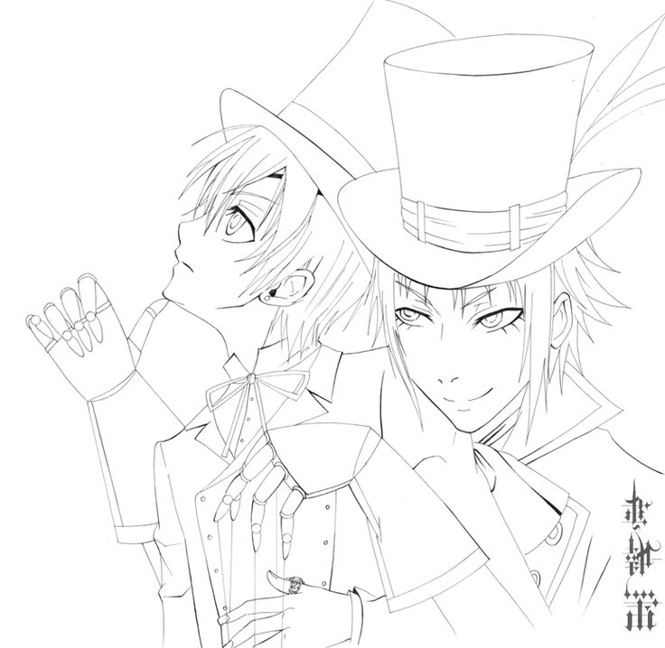 Black Butler Coloring Pages at GetDrawings | Free download