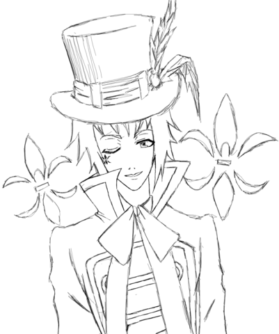 401x480 Sebastian Michaelis Coloring Pages Edward Midford