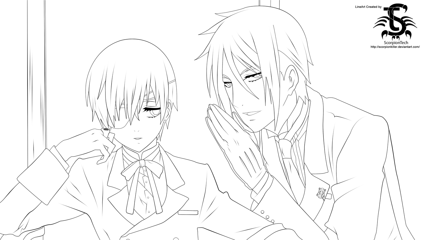 1474x830 Black Butler Coloring Pages 