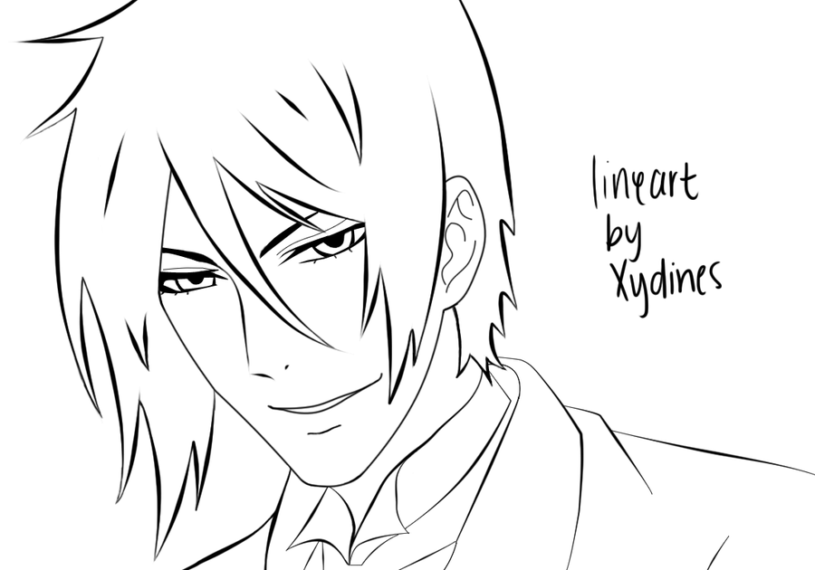 900x630 Sebastian Michaelis Lineart