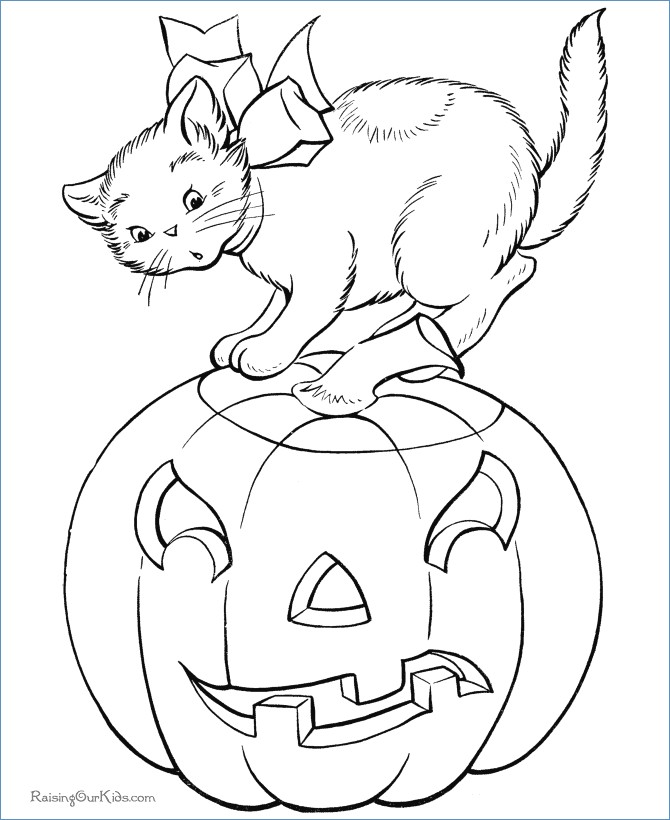 670x820 Halloween Coloring Pages Black Cat