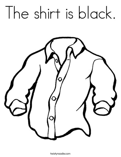 468x605 The Shirt Is Black Coloring Page