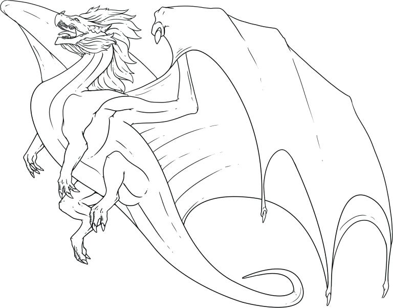 768x601 Ninjago Dragon Coloring Pages Free Printable Dragon Coloring Pages