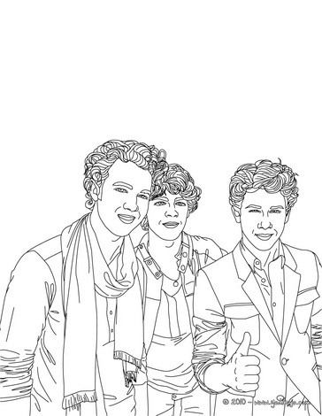 364x470 Jonas Brothers Coloring Page More Jonas Brothers Content