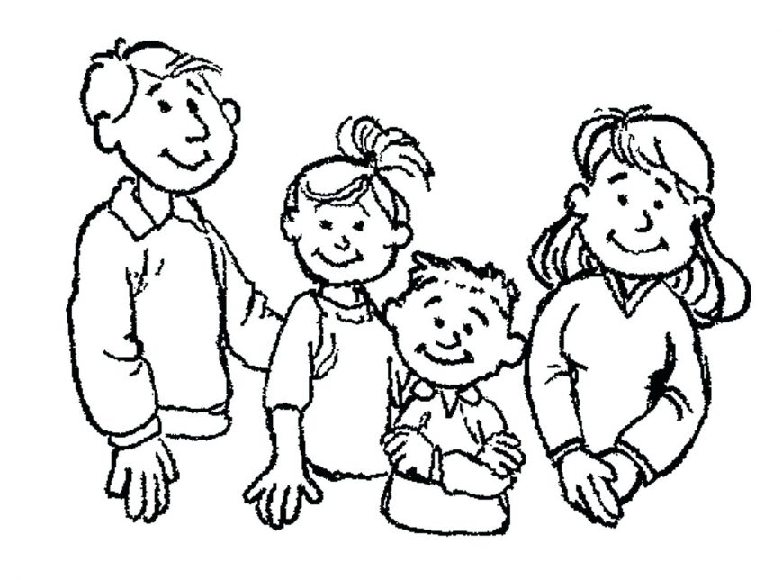 869x644 Get This Kids Printable Family Coloringges For Kindergarten